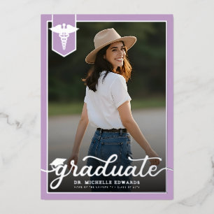 Modern Medical School Graduate Photo Graduation