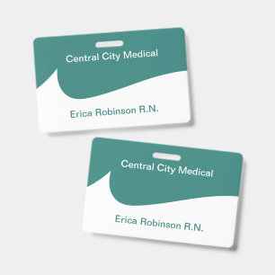 Modern Medical Theme Budget Name Badges ID Badge