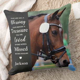 Modern Memorial Personalised 2 Photo Remembrance Cushion