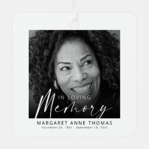 Modern Memorial Photo Christmas Tree Metal Tree Decoration