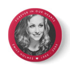 Modern Memorial | Pink Funeral Photo Tribute