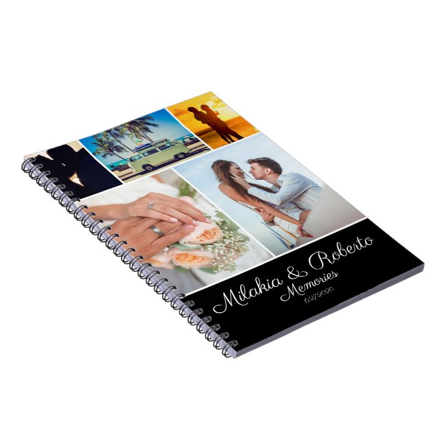 Modern Memories Wedding Travel Honeymoon Photo Notebook (Right Side)