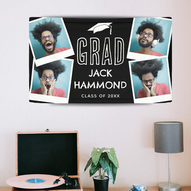 Modern Memory Photo Collage Graduate Banner (Creator Uploaded)