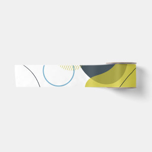 Modern, Memphis, cool, unique, trendy illustration Satin Ribbon