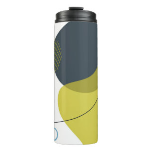 Modern, Memphis, cool, unique, trendy illustration Thermal Tumbler