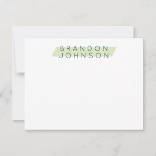 Modern Mens Personalised Card