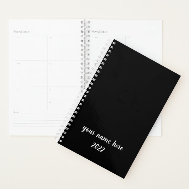 Modern Men's Planner in Black (Display)
