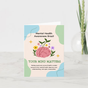 Modern Mental Health be kind to your mind Card