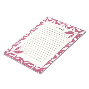 Modern Merlot Botanical Notepad