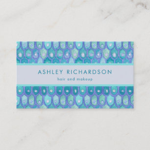 Modern Mermaid   Elegant Teal Business Card