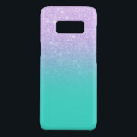 Modern mermaid lavender glitter turquoise ombre Case-Mate samsung galaxy s8 case<br><div class="desc">Stylish,  girly,  faux purple lavender mermaid glitter ombre turquoise background.</div>