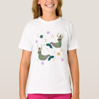 Modern Mermaid Siren Theme Illustration Print