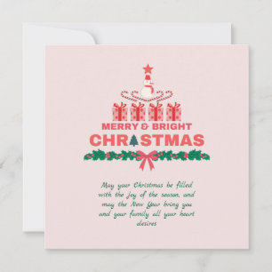 Modern Merry And Bright Christmas 2023 Colourful Holiday Card