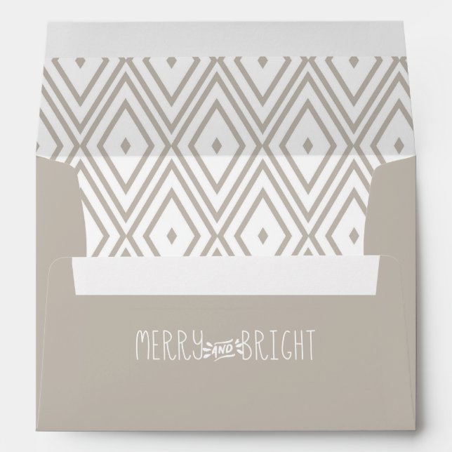 Modern Merry and Bright Envelope (Back (Bottom))