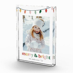 Modern Merry and Bright Holiday Photo Block