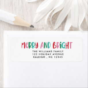 Modern Merry & Bright Retro Colourful Christmas