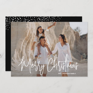 Modern Merry Christmas 1 Photo  Holiday Card