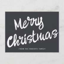 Modern Merry Christmas bold script
