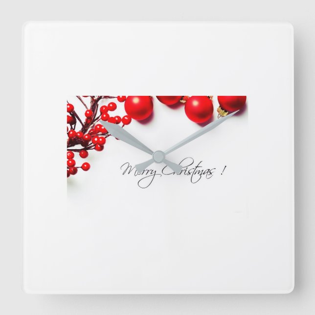 **MODERN MERRY CHRISTMAS** CHRISTMAS CLOCK (Front)