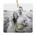 Modern Merry Christmas Custom Photo