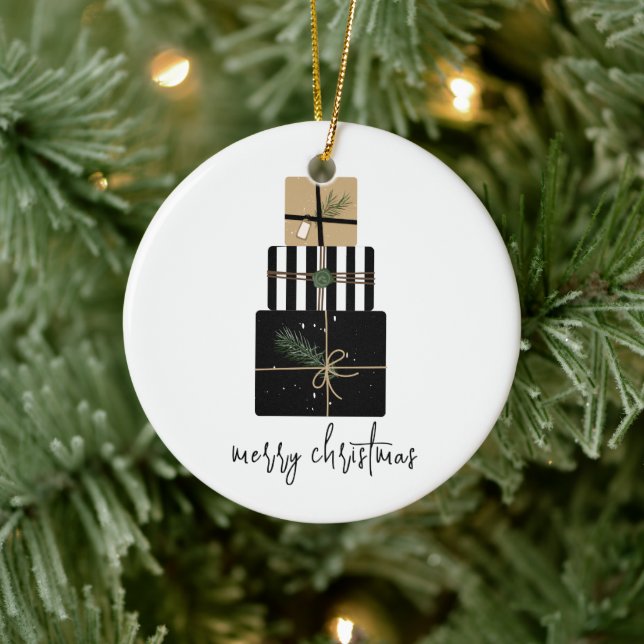 Modern Merry Christmas Gifts Holiday Ceramic Tree Decoration (Tree)