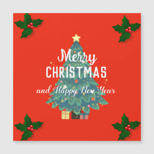 Modern merry christmas & happy new year holiday 