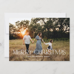 Modern Merry Christmas Holiday Card