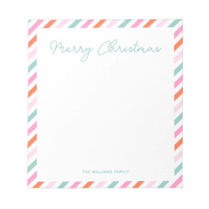 Modern Merry Christmas Notepad