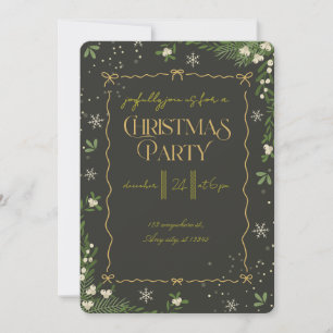 Modern Merry Christmas Party Invitation