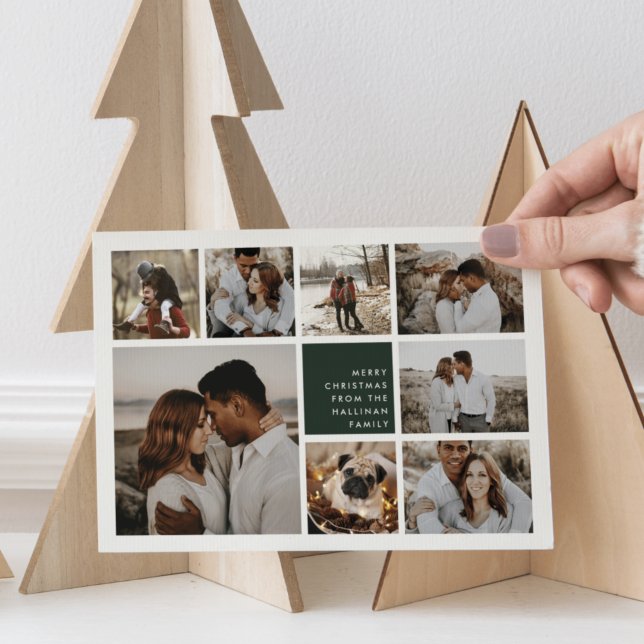 Modern Merry | Christmas Photo Collage Card (Creator Uploaded)