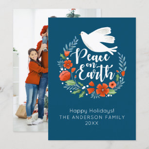 Modern Merry Christmas Photo Holiday Card