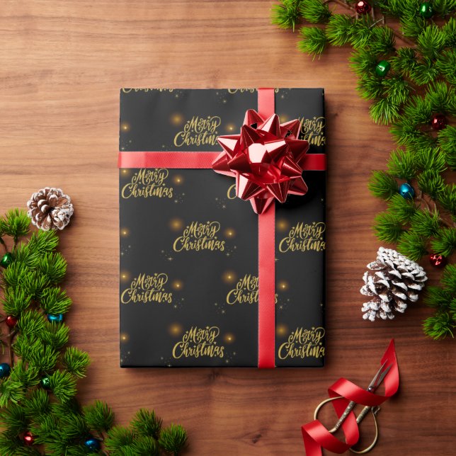 Modern Merry Christmas Wrapping Paper (Holiday Gift)