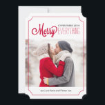 Modern Merry Everything Christmas Photo Cards<br><div class="desc">Modern Merry Everything Christmas Photo Cards - Created by Colorful Designs Inc. All text can be modified! All designs are protected under Copyright 2008-2014.</div>