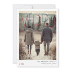 Modern Merry Holiday Photo Card