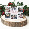 Modern merry red script 6 photo Christmas collage