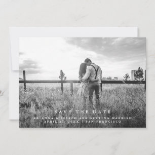 Modern Message   Save the Date Photo