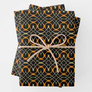 Modern metal Celtic knots pattern Wrapping Paper Sheet
