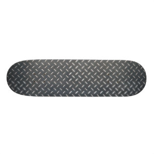 Modern Metal Diamond Plate Skateboard