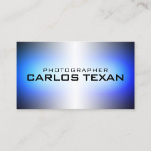 Modern metallic faux texture  mini business card