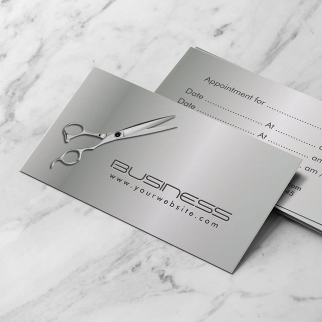 Modern Metallic Hair Salon Appointment (Creator Uploaded)