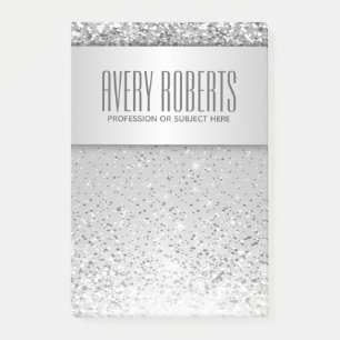 Modern Metallic Luxury Sparkle Classy Post-it Notes