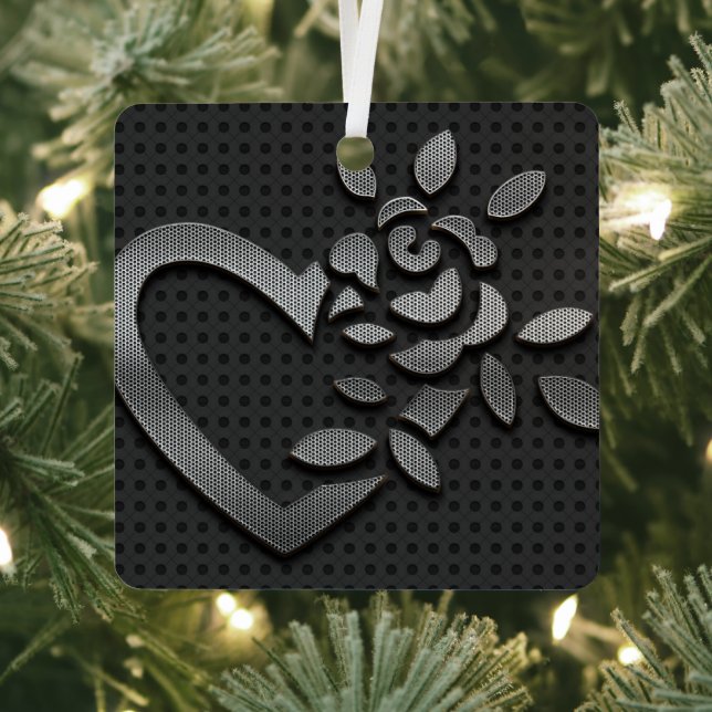 Modern Metallic Square Metal Tree Decoration (Insitu)