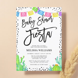 Modern Mexican Fiesta Baby Shower Invitation
