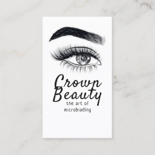 Modern Microblading , Eyebrows,  Permanent Makeup Business Card