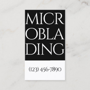 Modern Microblading , Eyebrows, Permanent Makeup Business Card