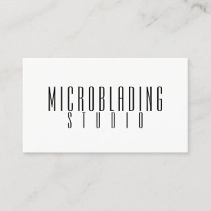 Modern Microblading , Eyebrows,  Permanent Makeup Business Card