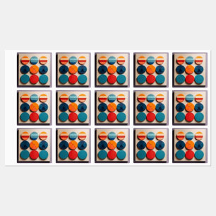 Modern Mid Century Geometric Pattern