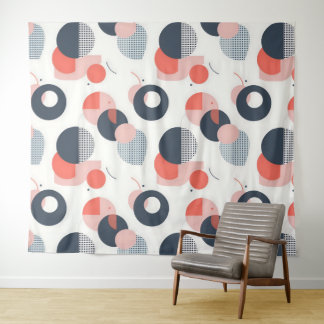 Modern Mid-Century Pattern Tapestry