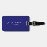 Modern Midnight Blue Plain Unique