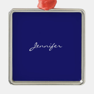 Modern Midnight Blue Plain Unique Metal Tree Decoration